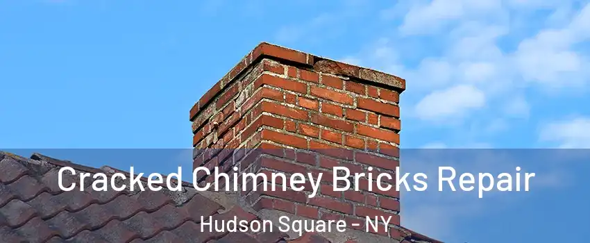 Cracked Chimney Bricks Repair Hudson Square - NY