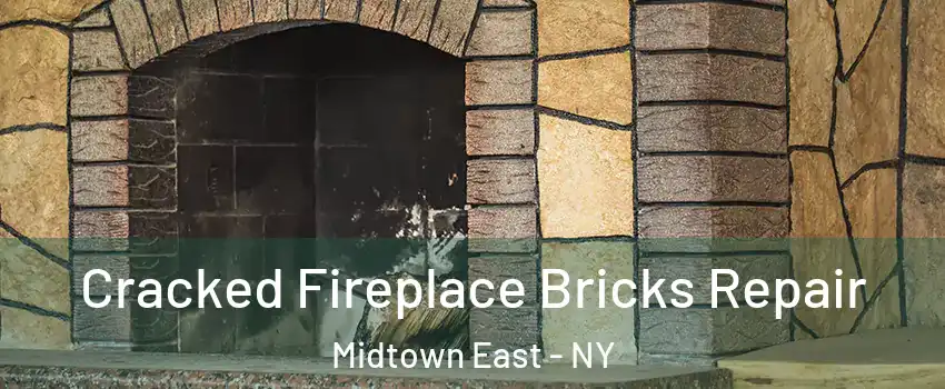 Cracked Fireplace Bricks Repair Midtown East - NY