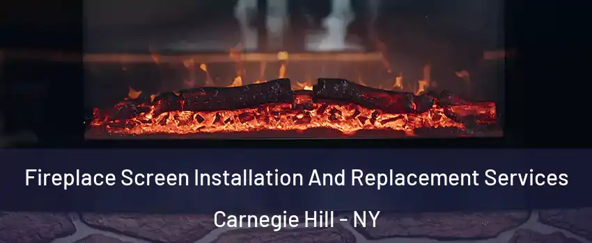 Fireplace Screen Installation And Replacement Services Carnegie Hill - NY