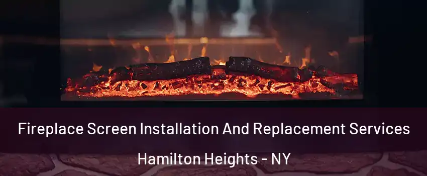 Fireplace Screen Installation And Replacement Services Hamilton Heights - NY