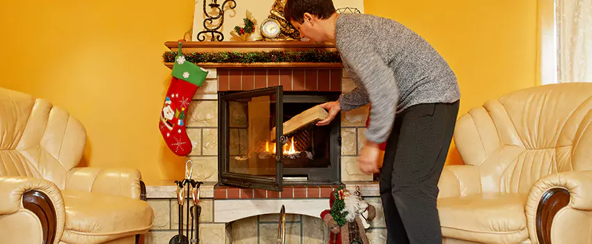 Rusted Metal Fireplace Restoration in Upper East Side, New York