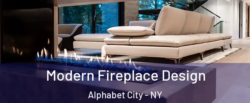 Modern Fireplace Design Alphabet City - NY