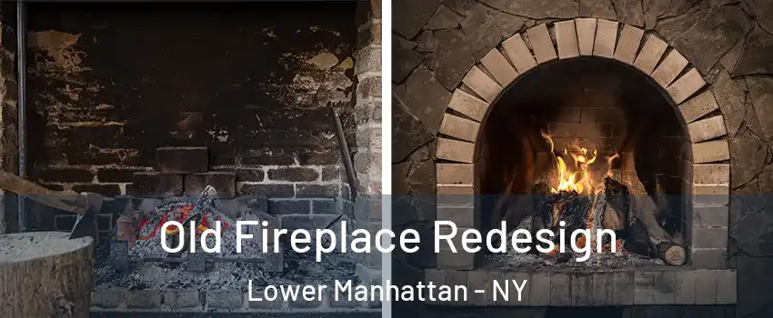 Old Fireplace Redesign Lower Manhattan - NY